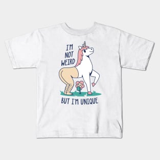 Half Human Half Unicorn Kids T-Shirt